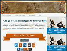 Tablet Screenshot of niftybuttons.com